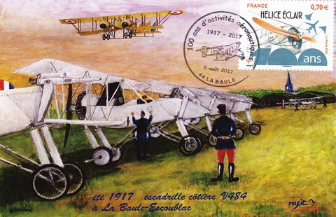 Cartes souvenir centenaire terrain d'aviation la Baule
